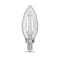 Feit Electric Feit White B10 E12 (Candelabra) Filament LED Bulb Daylight 40 Watt Equivalence 2 pk BPCTC40950WFIL2 - alternate 2